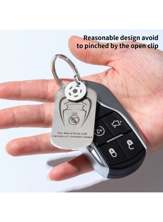 KeyAmor lux Real Madrid keychain for Real Madrid team fan, comes in fancy gift box which makes it a perfect choice for a special gift  - Image 3