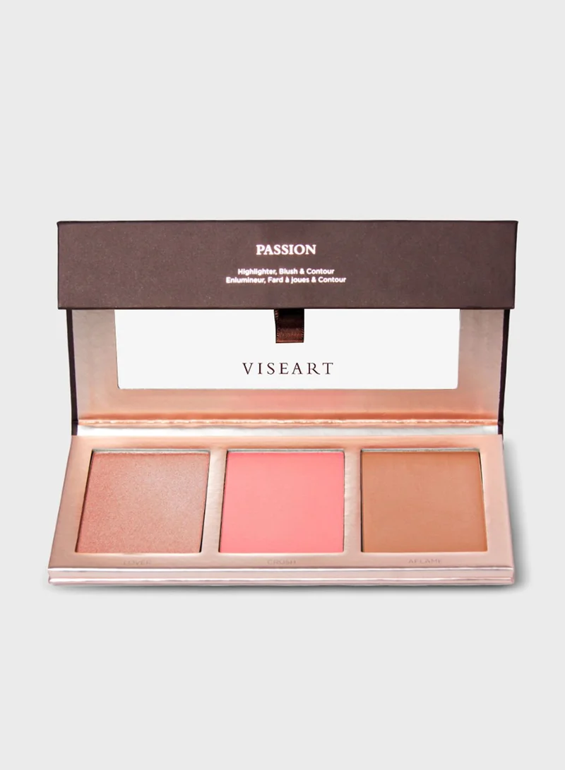 VISEART Passion Highlighter/Contour/Blusher Palette - Vhb201