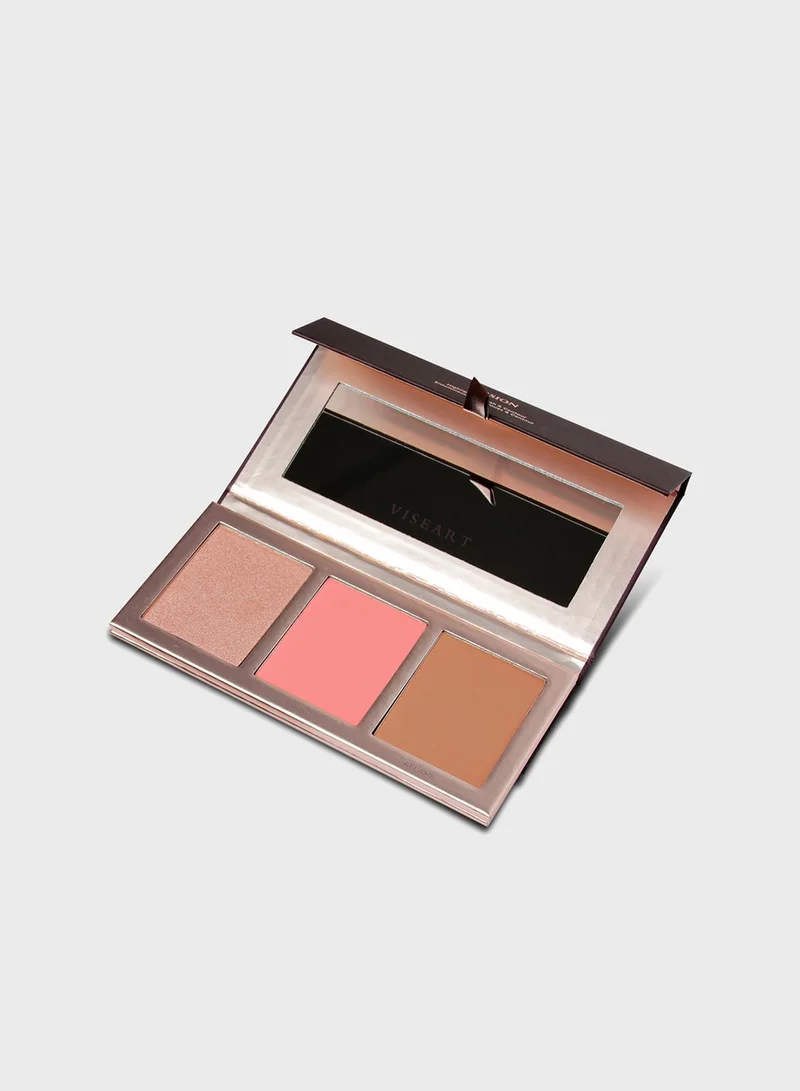 VISEART Passion Highlighter/Contour/Blusher Palette - Vhb201