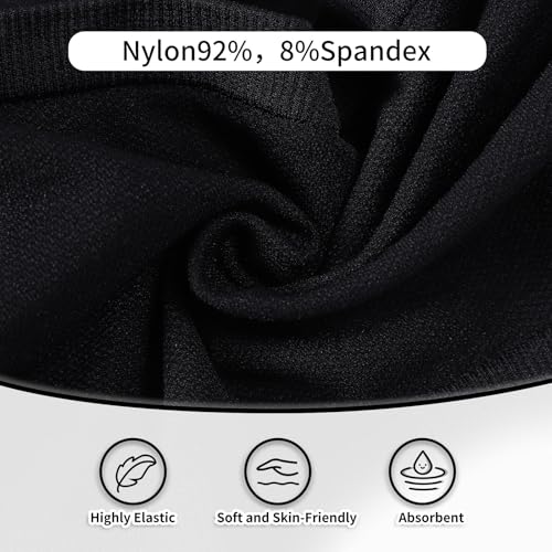 iMucci Girls Bandeau Bra Seamless Clear Strap Bra Training Bras for Girls Sports Tube Top with 4 Pairs Adjustable Clear Straps 1 Pair Black 1Pair White Strap 7-16Y - Image 4