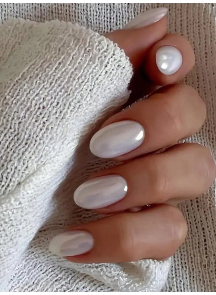 3N Nana Nails Press On Set - 6 Trendy Colors & Effects (Cat-Eye, Pearl) for Instant Manicures! - Image 2