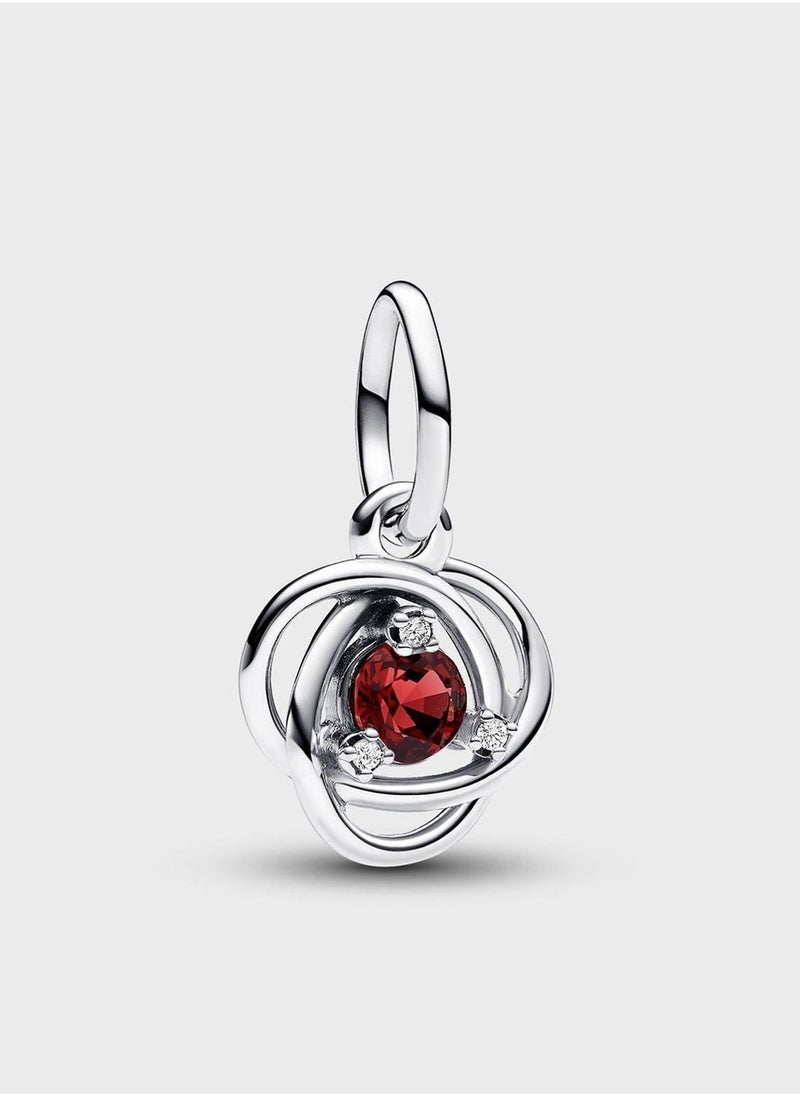 PANDORA True Red Eternity Circle Dangle Charm  - Image 1