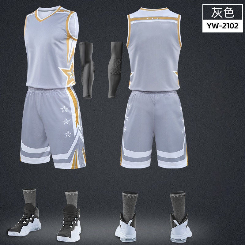 Basketball Uniform Suit For Male And Female College Students Summer Game Basketball Uniform Training Team Uniform Sports Vest Basketball Uniform - Image 1
