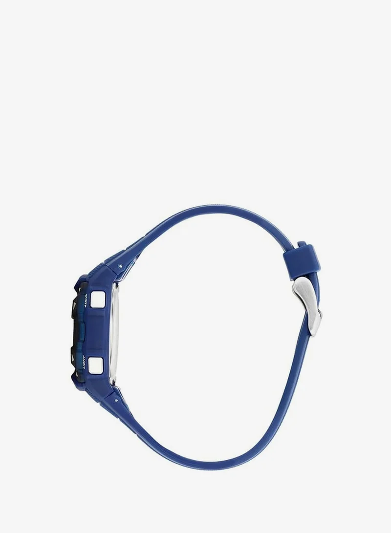 Sector EX-49 Men's Digital Watch - Digital Display Dial, 37mm Plastic Case, Blue Plastic Strap, Quartz, 100M Water Resistant - R3251312002