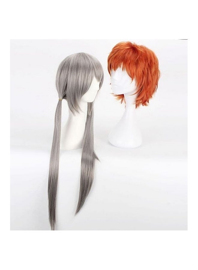 NIBEMINENT Long Hair Cosplay Wig Grey - Image 1