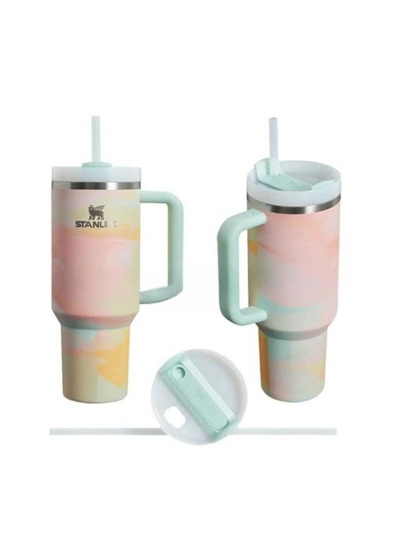 Stanley - Stanley Quencher H2.0 FlowState Stainless Steel Vacuum Insulated Tumbler with Lid and Straw for Water, Iced Tea or Coffee, Smoothie and More, 40 oz - Image 1