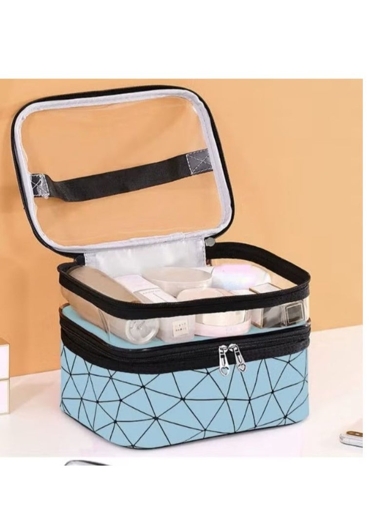 Multifunctional Double Layer Cosmetic Bag - Image 2