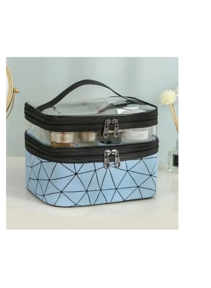 Multifunctional Double Layer Cosmetic Bag - Image 4