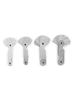 PROMASS 4pcs Stainless Steel Fillet Gauge, Radius Fillet Gauge, Radius Gauge, Measuring Tool, R0.3-1.5/ R1-6.5/ R7-14.5/ R15-25  - Image 3