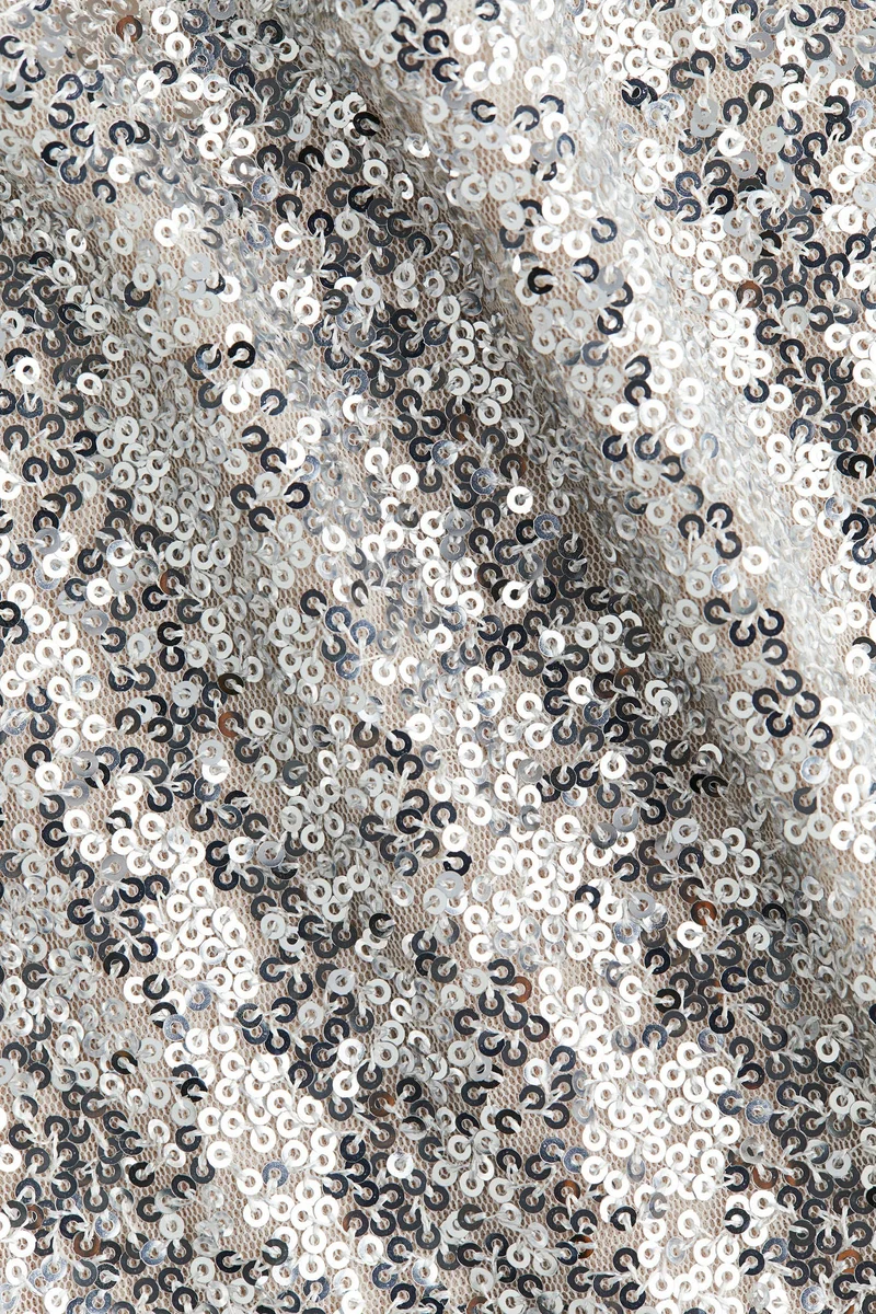 H&M Sequined peplum top