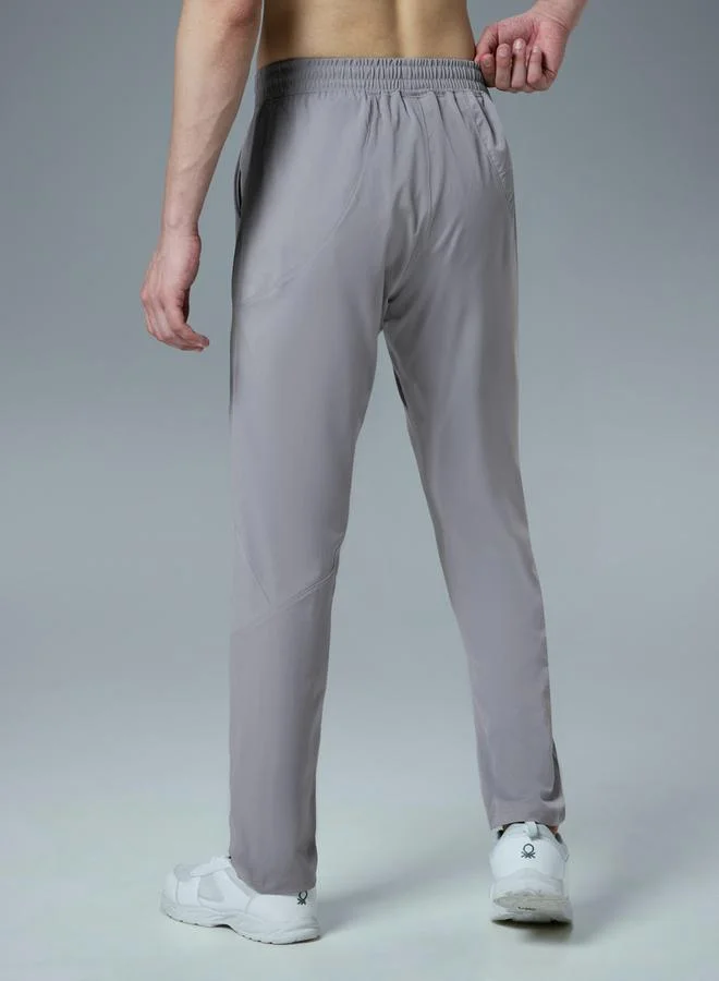 Technosport Technosport Solid Mid Rise Stretch Trackpants