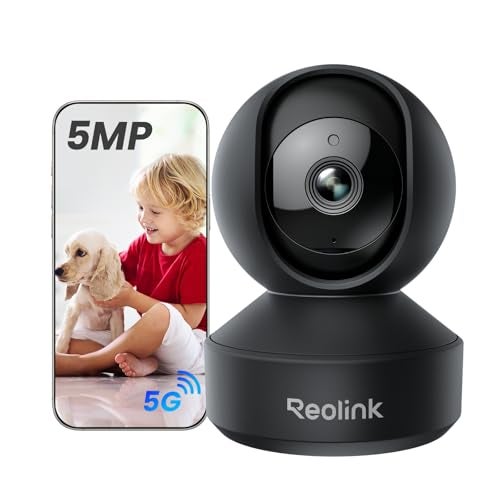 reolink كاميرا داخلية واي فاي REOLINK E1 Pro (أسود) بدقة 3K لمراقبة الأطفال والحيوانات الأليفة، تتبع تلقائي، رؤية ليلية بدقة 5 ميجابكسل مع فتحة عدسة F1.6، كشف صرخات الأشخاص/الحيوانات الأليفة/الأطفال. - Image 1