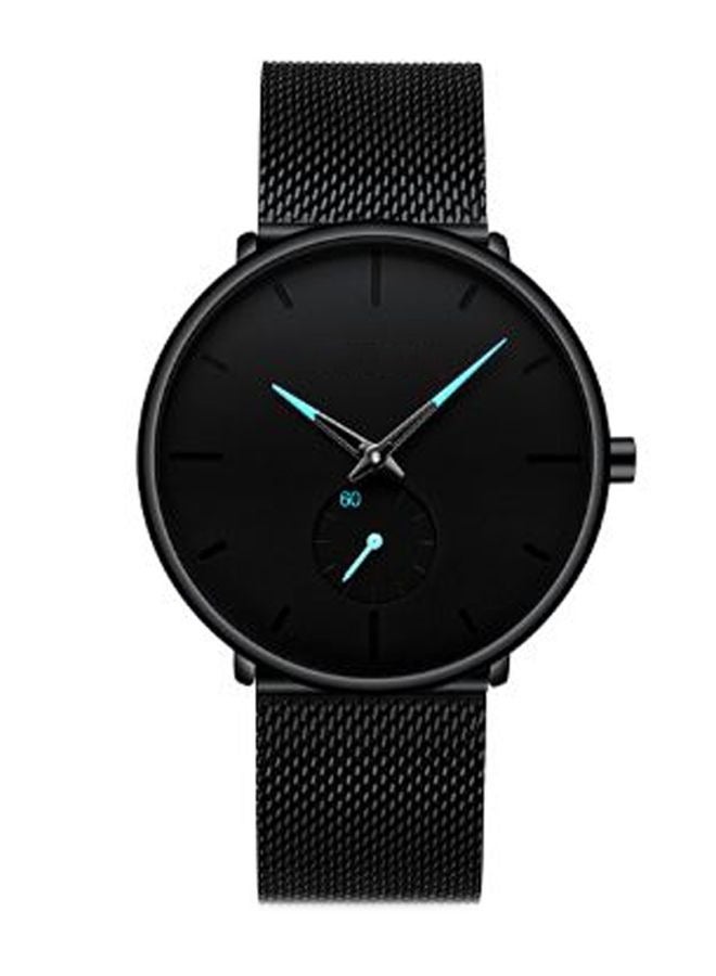 Stainless Steel Analog Watch CJ - 2150 40 mm Black Reliable Quartz Movement Comfortable Strap Ideal for Men's Daily & Formal Wear  - Image 1