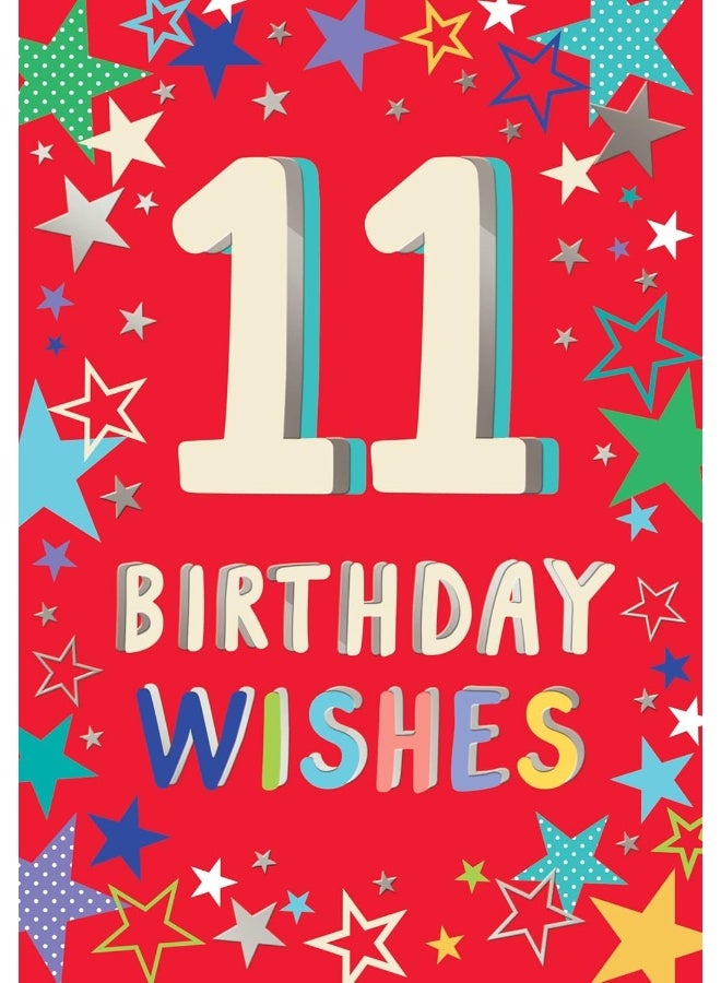 UK Greetings 11 Birthday Wishes Card - Image 2