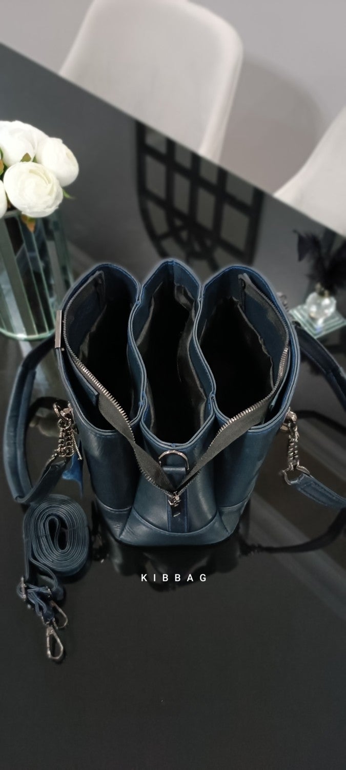 NahitaTyana Leather Women's Handbag, Shoulder Bag and Crossbody Bag, Shoulder Strap, Luxury  - Image 4