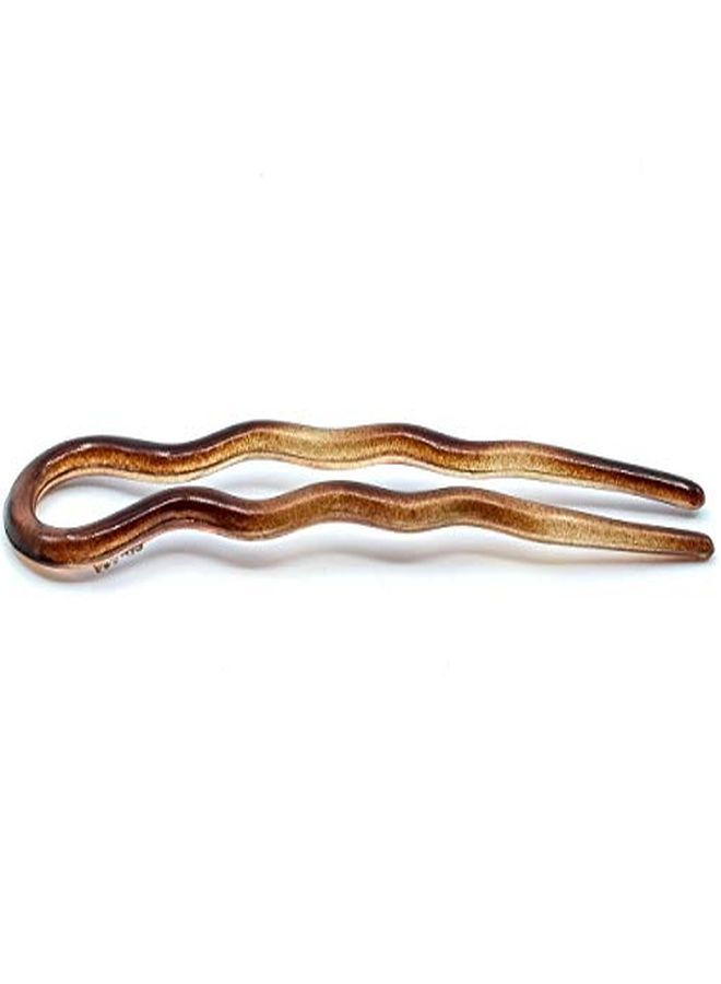 CAMILA دبابيس شعر ملتوية فرنسية من باريس Ad823/2، 2 دبوس شعر مموج كبير للفتيات، تسريحة شعر لولبية مرفوعة، إكسسوارات شعر أنيقة ومرنة ومتينة وتصفيف الشعر للنساء، صنع في فرنسا باستخدام السليلوز - Image 5