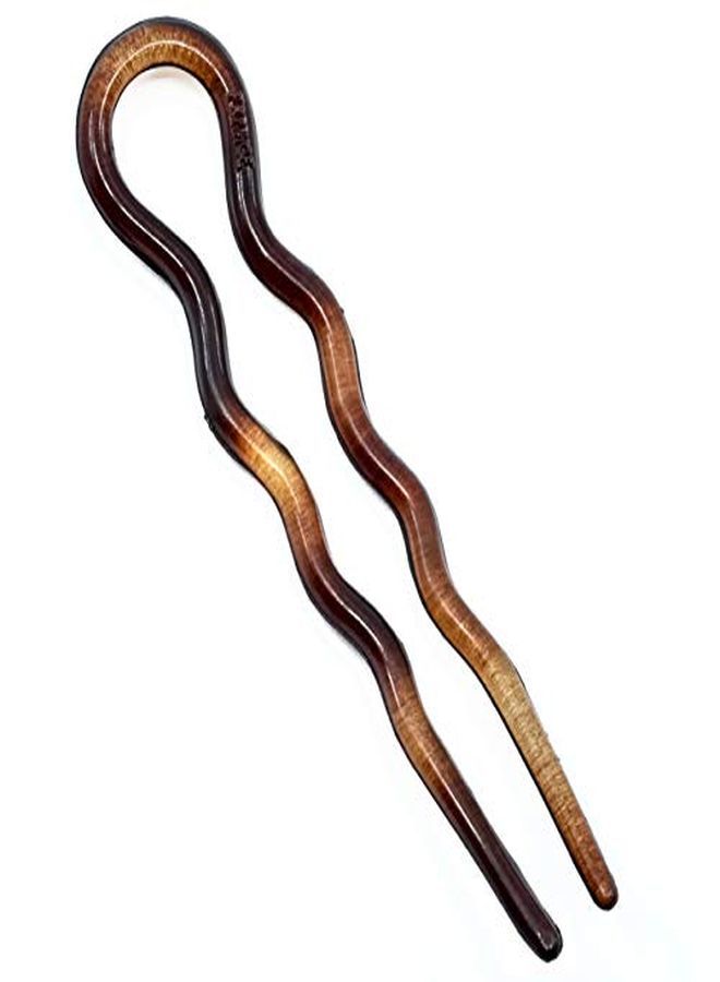 CAMILA دبابيس شعر ملتوية فرنسية من باريس Ad823/2، 2 دبوس شعر مموج كبير للفتيات، تسريحة شعر لولبية مرفوعة، إكسسوارات شعر أنيقة ومرنة ومتينة وتصفيف الشعر للنساء، صنع في فرنسا باستخدام السليلوز - Image 2