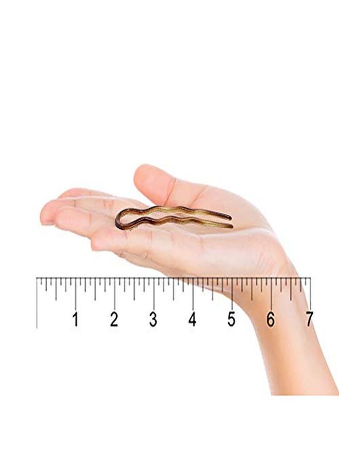 CAMILA دبابيس شعر ملتوية فرنسية من باريس Ad823/2، 2 دبوس شعر مموج كبير للفتيات، تسريحة شعر لولبية مرفوعة، إكسسوارات شعر أنيقة ومرنة ومتينة وتصفيف الشعر للنساء، صنع في فرنسا باستخدام السليلوز - Image 3