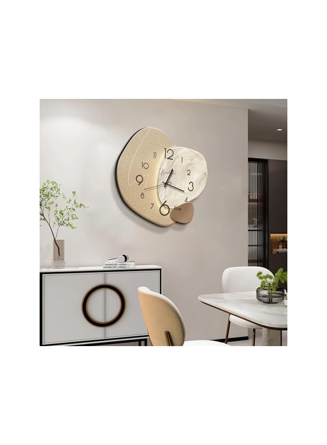 The Bros ساعات حائط عصرية تعمل بالبطارية، ساعات كوارتز صامتة ثلاثية الأبعاد لغرفة المعيشة، المطبخ، المنزل، الحمام، ديكور حائط غرفة النوم 14.9 بوصة - Image 3