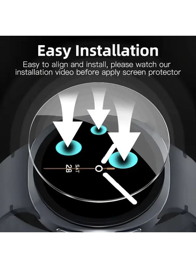 5Pcs Tempered Glass Screen Protector For Samsung Galaxy Watch 7 6 5 44mm - Image 5