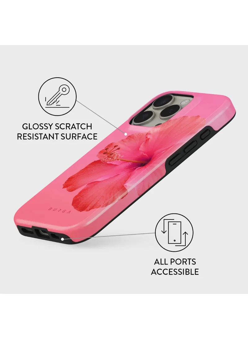 BURGA iPhone 16 Pro Max Case, 2 Piece Hard Shell + TPU Interior, Shock Absorption, All Port Accessible, Raised Bezel For Screen & Camera Protection, Never Fading HQ Print,Island Girl