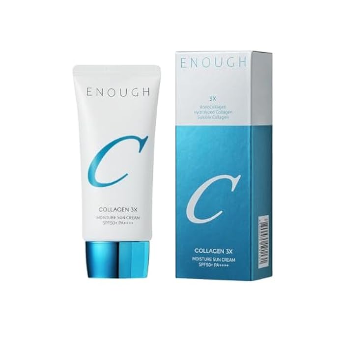 Enough Collagen 3X Moisture Sun Cream SPF50, Korean Skin Care Face Sunscreen Moisturizer for Women, After Sun Lotion - Image 1