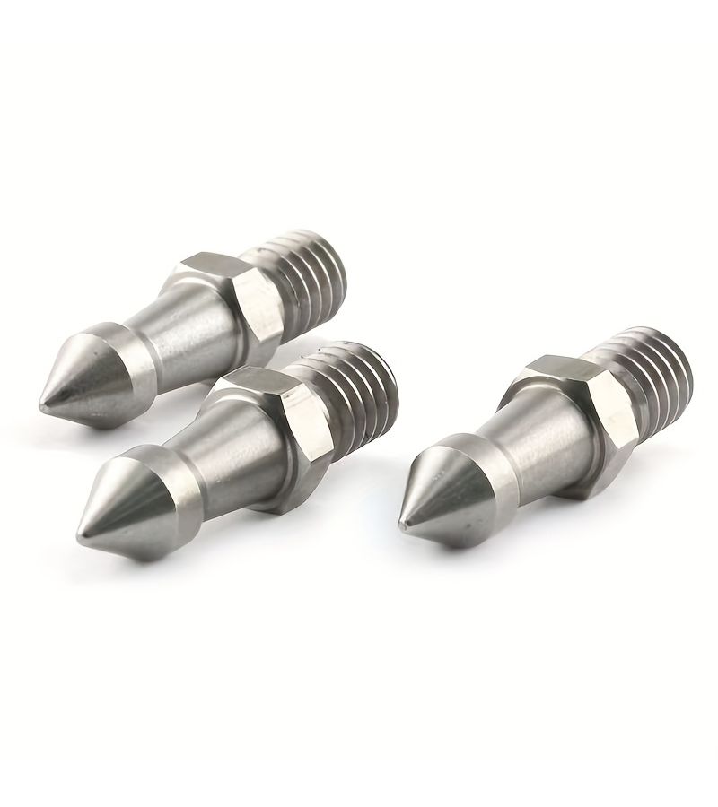3Pcs 1 4 Inch Stainless Steel Foot Pegs for Tripods Photography Hiking Poles Anti Slip Spikes - Image 1