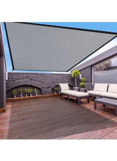 FREDDO FREDDO HDPE Fabric Polyester Webbing Sun Shade Sails 8590 Protection from Sun UV Rays for Car Parking Outdoor Garden Balcony Patio Grey Color 95 ft x 15 ft Pack of 1 Piece  - Image 1