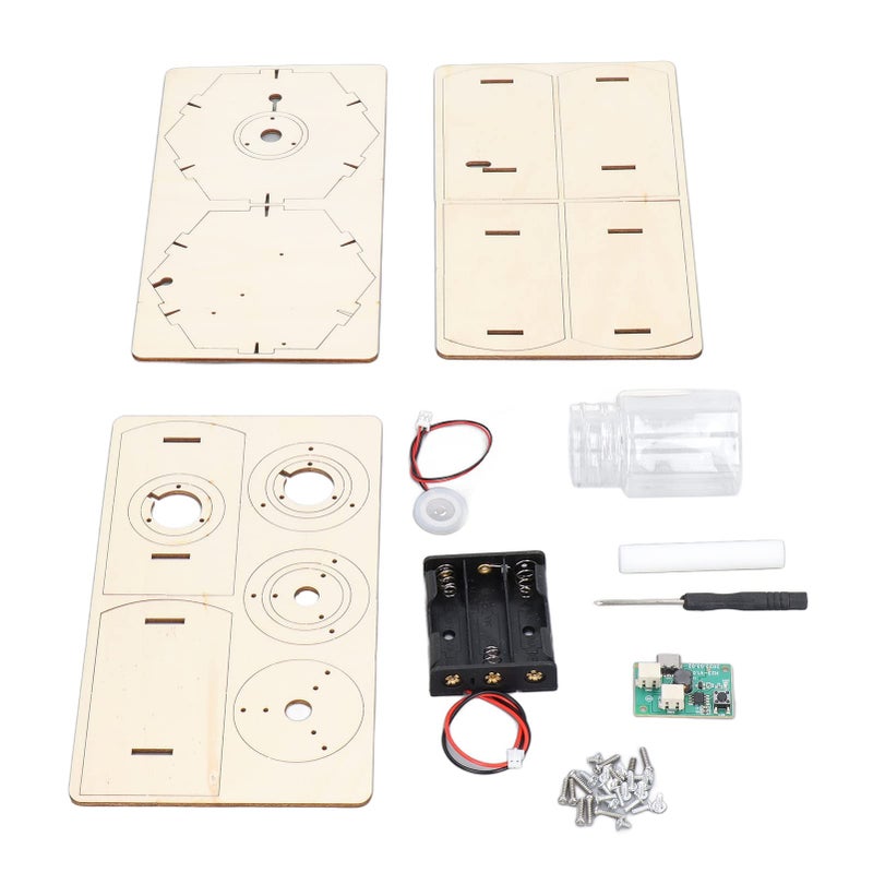 Wooden 3D Puzzle Humidifier Model Kit With Type C Interface And Timer Educational Toy For Kids Ages 6 To 14 - Image 3