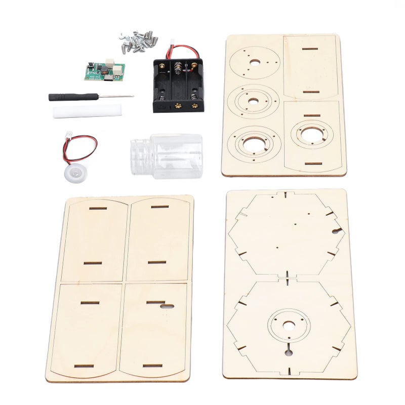 Wooden 3D Puzzle Humidifier Model Kit With Type C Interface And Timer Educational Toy For Kids Ages 6 To 14 - Image 4