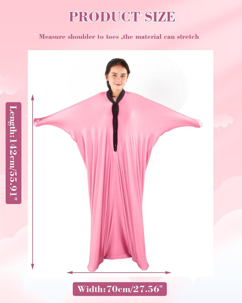 TOPARCHERY Sensory Sox Body Socks ï¼Œ56" x 27" Full Body Wrap to Relieve Stress Deep Pressure Simulation Bodyï¼ŒGood for Height: 52"-61" Largeï¼ŒPink - Image 2