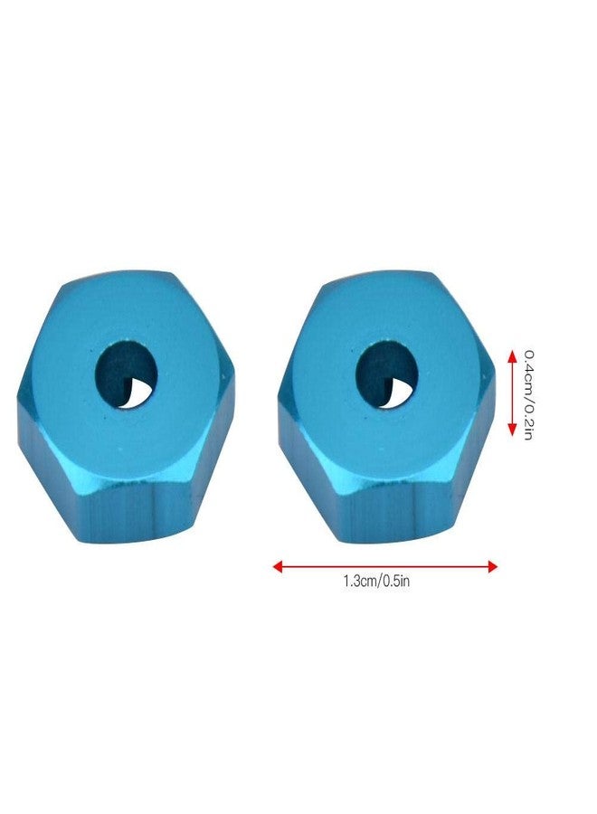 Dilwe Wheel Hex Adapter, 4 Pcs Metal 7mm to 12mm Wheel Hex Hub Adapter for RC Spare Part RC Car Upgrade Parts - Image 3