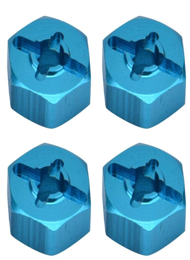 Dilwe Wheel Hex Adapter, 4 Pcs Metal 7mm to 12mm Wheel Hex Hub Adapter for RC Spare Part RC Car Upgrade Parts - Image 2