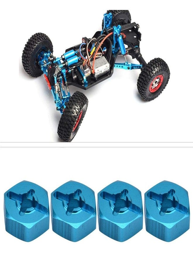 Dilwe Wheel Hex Adapter, 4 Pcs Metal 7mm to 12mm Wheel Hex Hub Adapter for RC Spare Part RC Car Upgrade Parts - Image 4