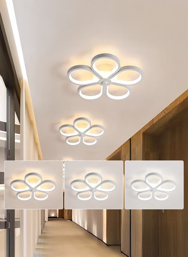 XiuWoo Modern Simple Flush Mount Ceiling Lamp Plum Blossom Shape,  3 Color Dimmable Light, Suitable for Living Room, Kitchen, Bedroom, Bathroom, Balcony Corridor - Image 1