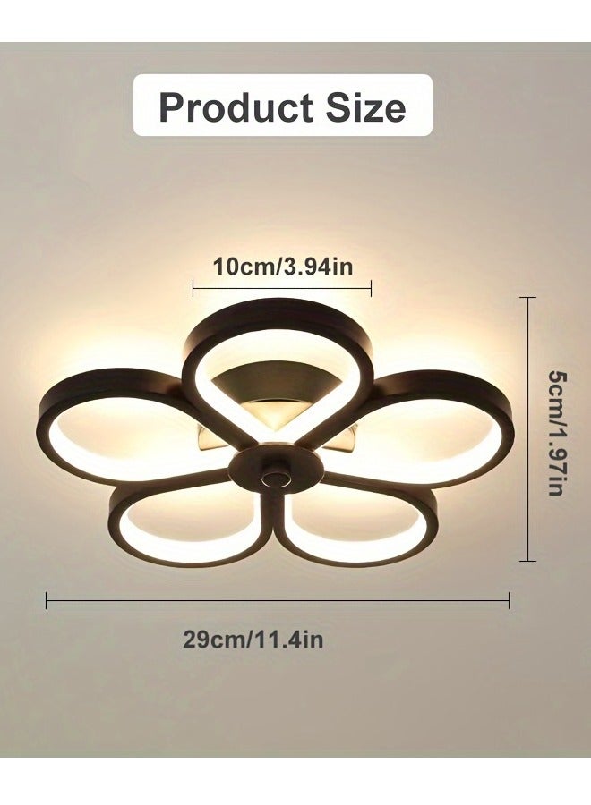 XiuWoo Modern Simple Flush Mount Ceiling Lamp Plum Blossom Shape,  3 Color Dimmable Light, Suitable for Living Room, Kitchen, Bedroom, Bathroom, Balcony Corridor - Image 3