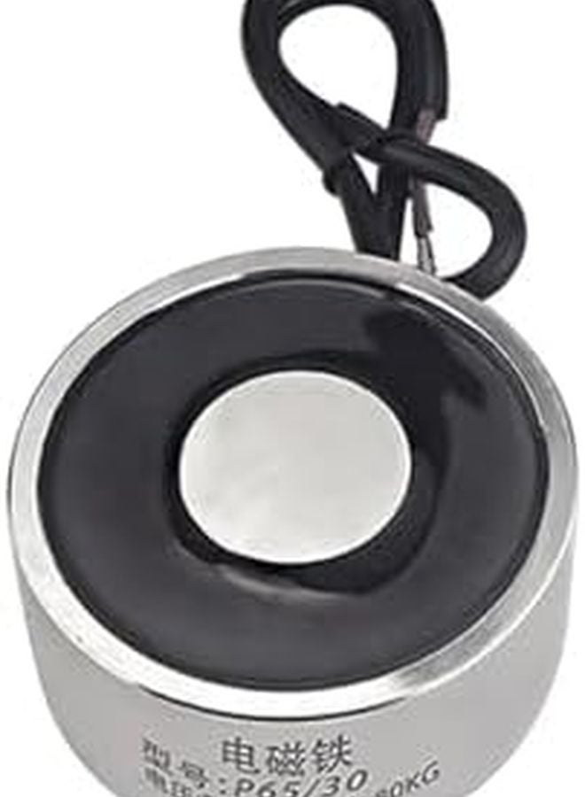 مغناطيس رفع كهرومغناطيسي 24 فولت 80 كجم 800 نيوتن مغناطيس كهربائي تثبيت تيار مستمر 12 فولت 24 فولت - Image 1