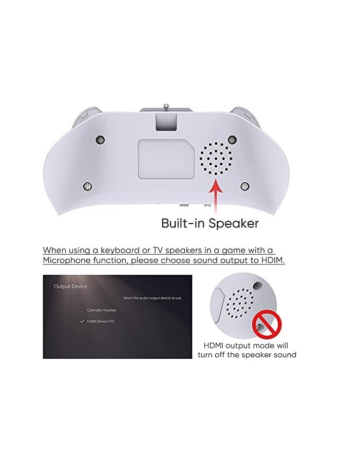 erorex Wireless Keyboard for Controller, Bluetooth 3.0 Mini Portable Gamepad Chatpad with Built-in Speaker & 3.5MM Audio Jack for  Voice Chat Board for Messaging and Gaming Live Chat - Image 4