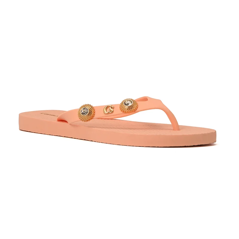Flip-flops with Papaya Decoration