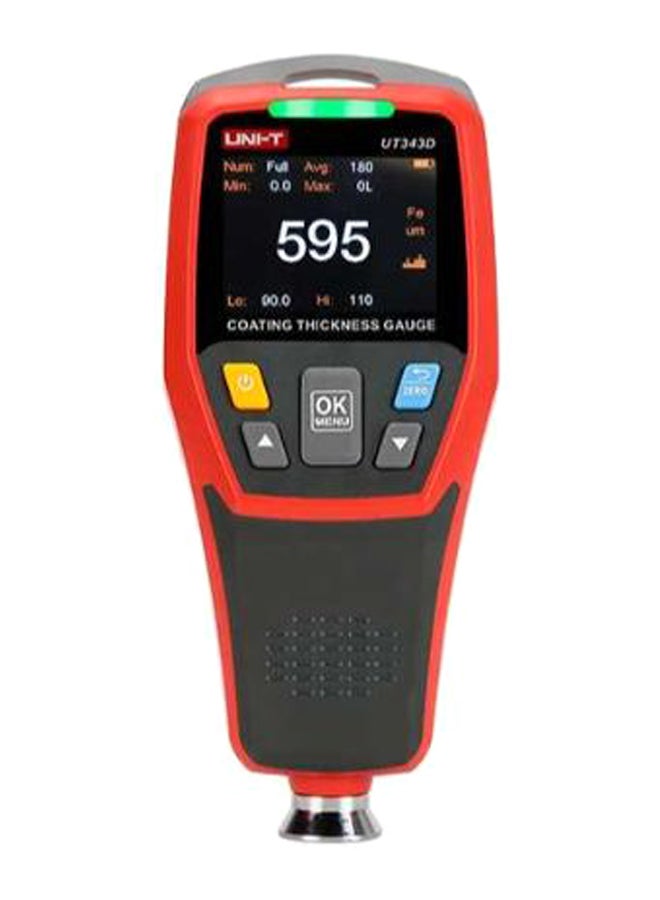 Red/Grey Digital Coating Thickness Meter Tester USB Data Capability