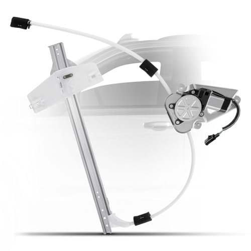 YHTAUTO Front Driver Side Power Window Regulator with 2-Pin Motor Assembly Compatible with Jeep Liberty 2002-2006, Sport Utility, Ball Stud Style - Image 1