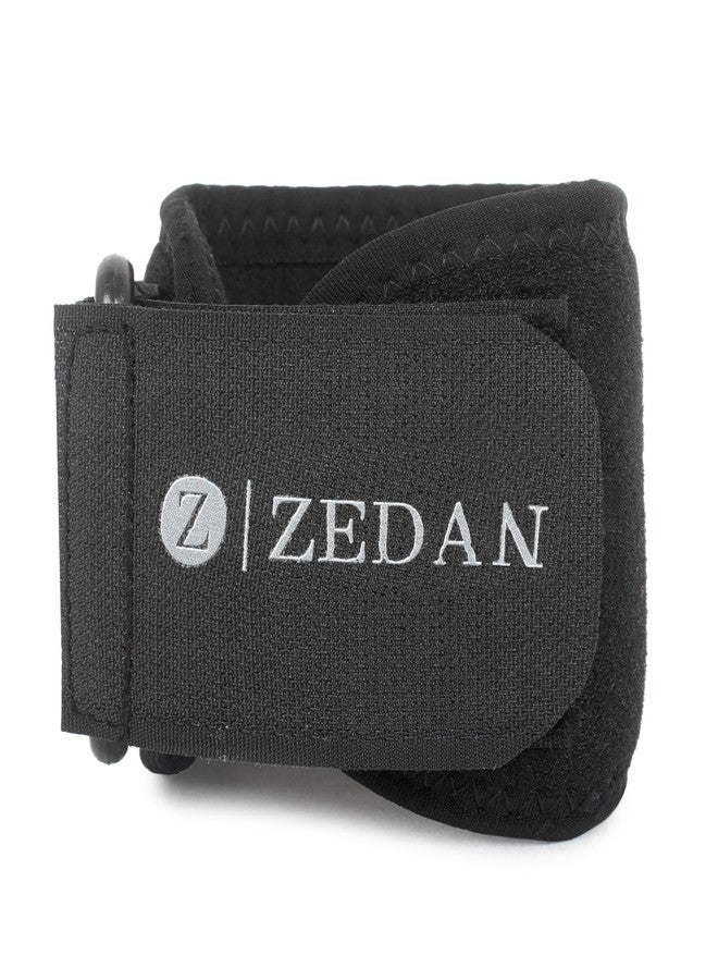 ZEDAN Active Tennis Elbow Support Brace Band for Men & Women | Adjustable Strap | For Pain Relief in Bursitis, Tendonitis | Skin Friendly Elbow Band/Guard | For Workout, Gym Badminton, Cricket - Black - Image 3