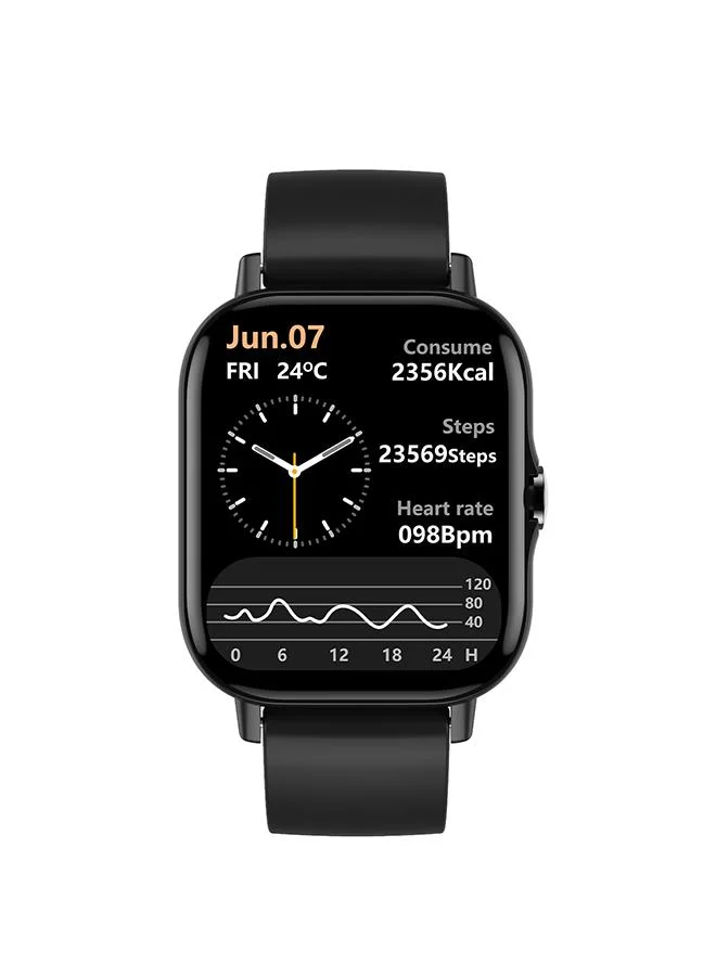 سلازنجر Slazenger Unisex Quartz Movement Watch, SMART Display and Silicone Strap - SL.7.6417.5.04, Black
