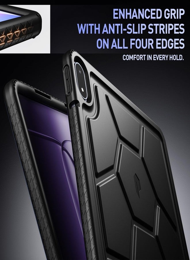 Poetic TurtleSkin Case for OnePlus Pad 3 13.2 inch (2025), Heavy Duty Shockproof Rugged Kids Friendly Drop Protection Silicone Cover Case, Black - Image 5