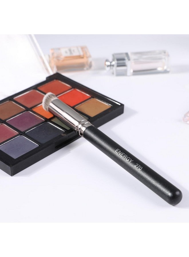 Energy فرشاة خافي العيوب تحت العين فرشاة أساس صغيرة لمزج خافي العيوب السائل والكريم والبودرة وتثبيتها فرشاة مكياج للوجه ناعمة وكثيفة نباتية تغطي كاملة مع علبة - Image 4