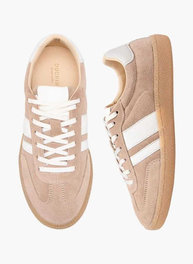 دوتشيني Women Lace-Up Leather Ankle Sneakers