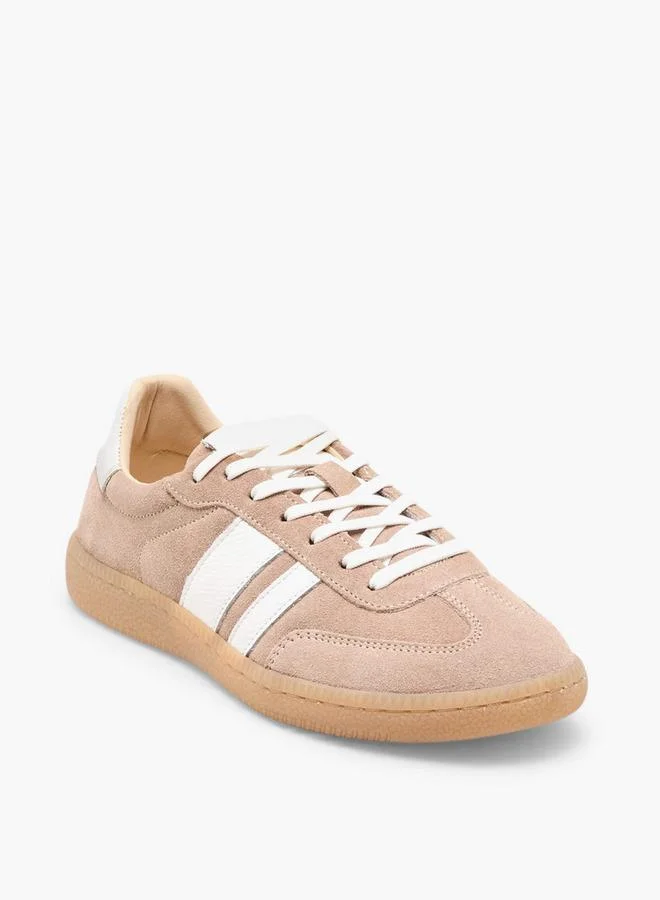 DUCHINI Women Lace-Up Leather Ankle Sneakers