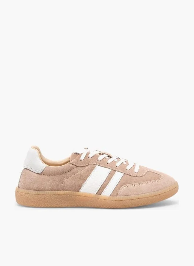DUCHINI Women Lace-Up Leather Ankle Sneakers