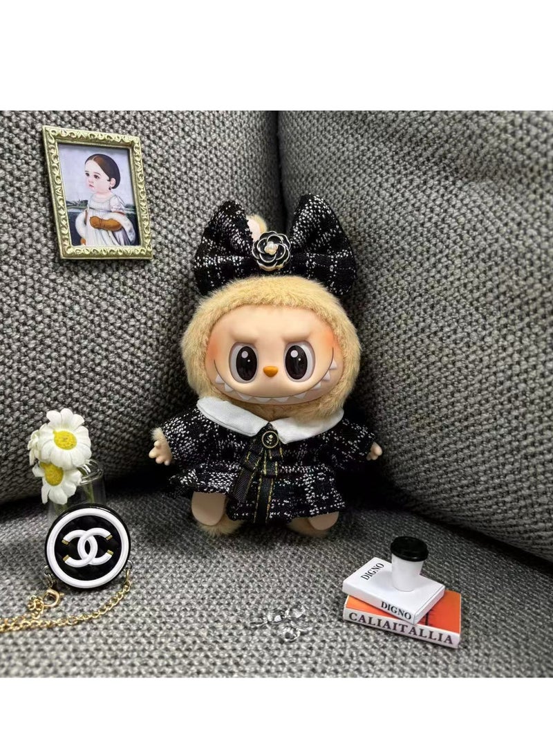 LABUBU Labubu doll clothes, Labubu clothes, handmade crochet doll clothes for 6.7 inch dolls, high quality Labubu clothes and accessories, elegant clothes for Labubu dolls (bag not included)