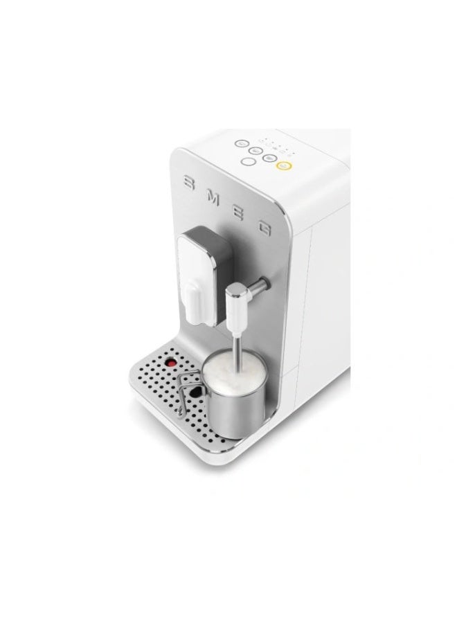 smeg 50’S Retro Style Bean To Cup Coffee Machine With Milk Frother, 8 Beverage Settings, Multiple Grind Functions, Adjustable Water Hardness, 1 Year Warranty 1.4 L 1350 W BCC12WHMUK matt white - Image 2